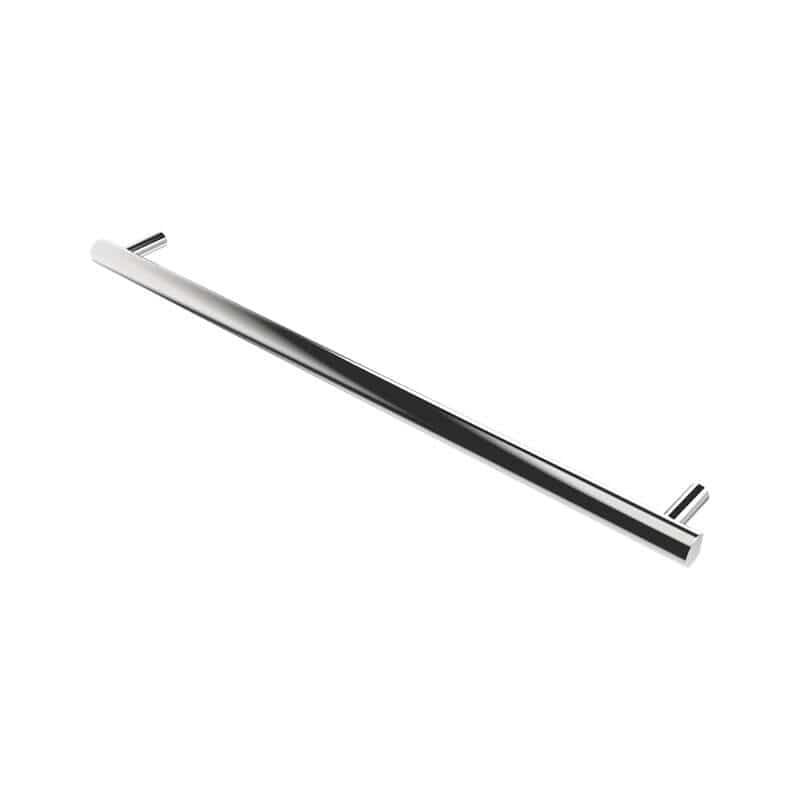 Amba Modello I Round 40 Inch Hardwired Single Bar Polished Stainless Horizontal Side View