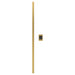 Amba Modello I Square 59 Hardwired Single Bar Satin Brass Vertical Front View