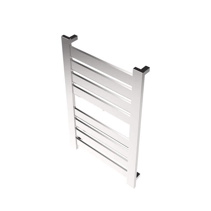 Amba Vega v2337.2 8 Panel Hardwired Towel Warmer Polished Nickel Side View
