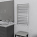 Amba Radiant Large Square 12 Bar Towel Warmer Brushed Stainless Plug in Side View