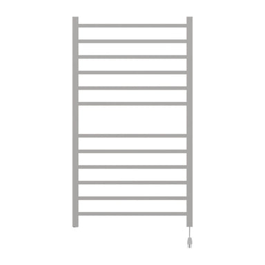 Amba Radiant Large Square Brushed Stainless Plug in Front View