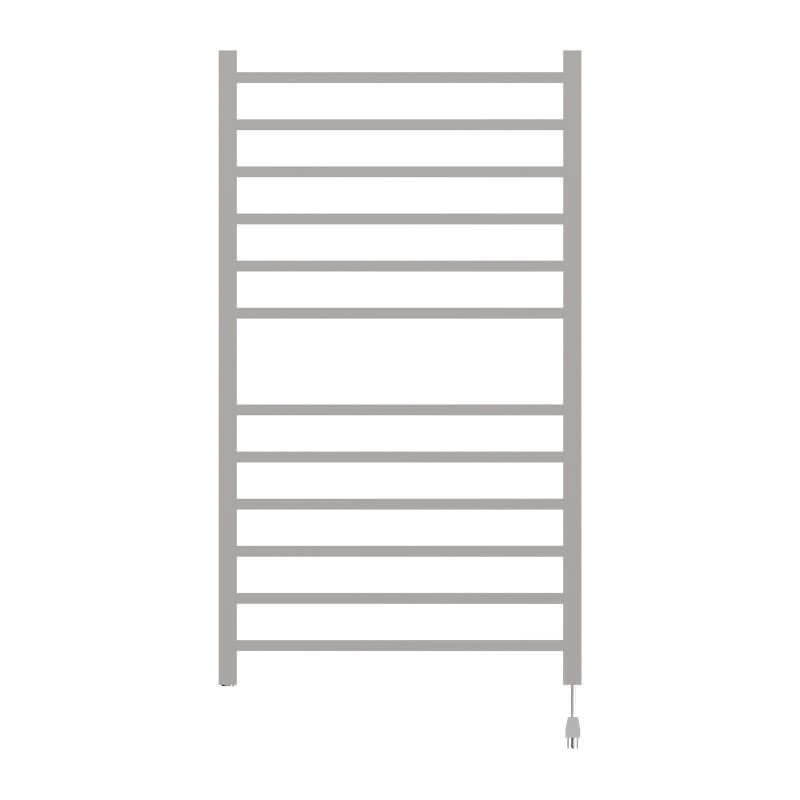 Amba Radiant Large Square Brushed Stainless Plug in Front View