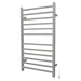 Amba Radiant Large Square Brushed Stainless Towel Warmer Plug in Side View