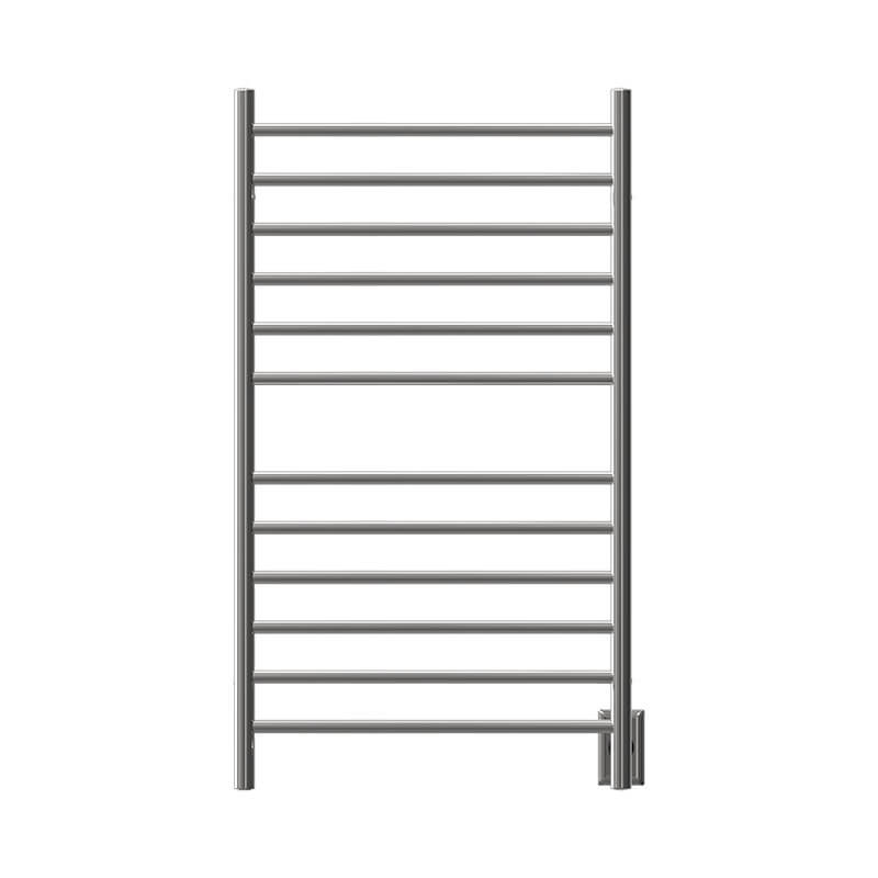 Amba Radiant Large Straight Polished Stainless Front View Hardwired