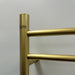 Amba Radiant Small 7 Bar Towel Warmer Satin Brass Close Up Bar Fixture