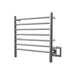 Amba Radiant Small Towel Warmer Brushed Stainless Dual Gang Plate Side View