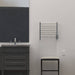Amba Radiant Small Towel Warmer Polished Stainless Hardwired Front View Application
