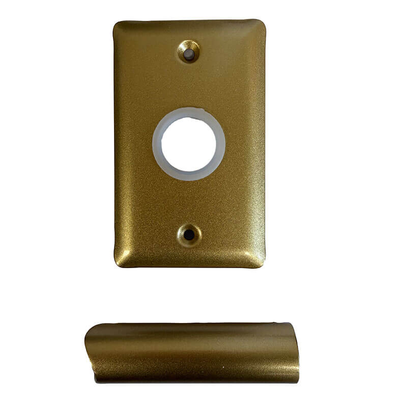 Amba Radiant Small Towel Warmer Satin Brass Hardware Plate