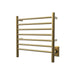Amba Radiant Small Towel Warmer Satin Brass Hardwired Side View
