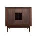 Avanity Carina 36 Single Vanity Coffee Teak Cabinet Only Back View