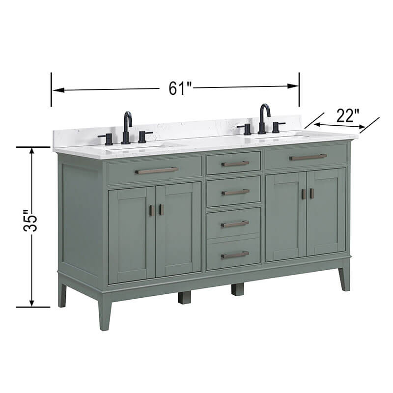 Avanity Madison 60" Double Vanity