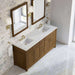 Bellshire 72 Double Vanity Honey Oakin Eternal Jasmine Pearl Silestone Top