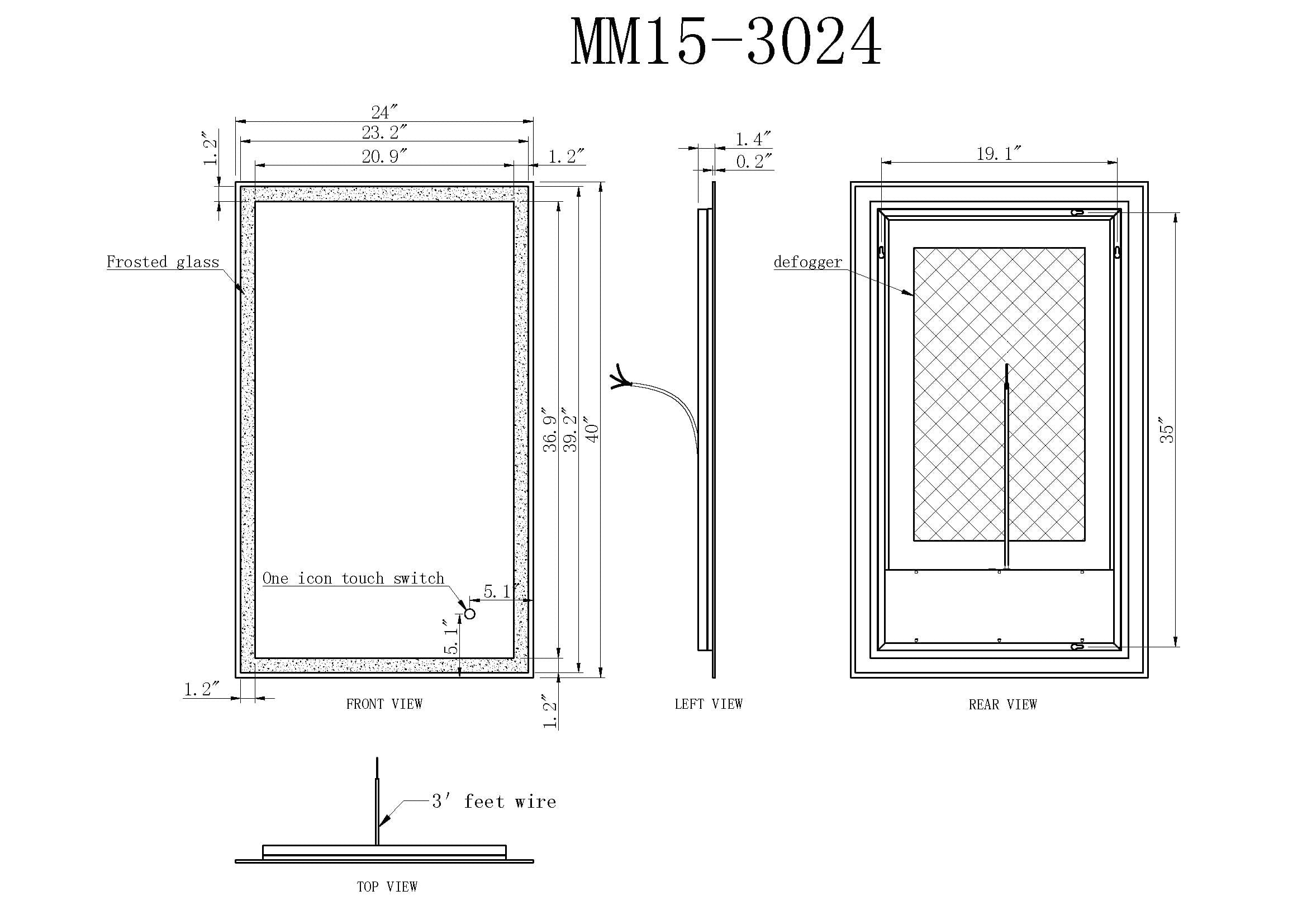 Modern Mirrors Nimbus Illuminated Vanity Mirror
