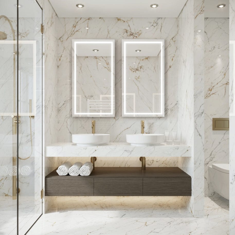 Modern Mirrors Aura Lighted Bathroom Vanity Mirror