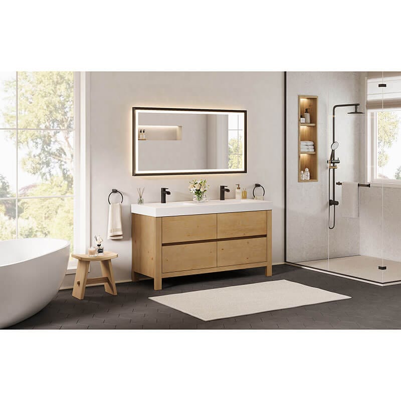 Altair Cascadia 60" Double Bathroom Vanity with Top