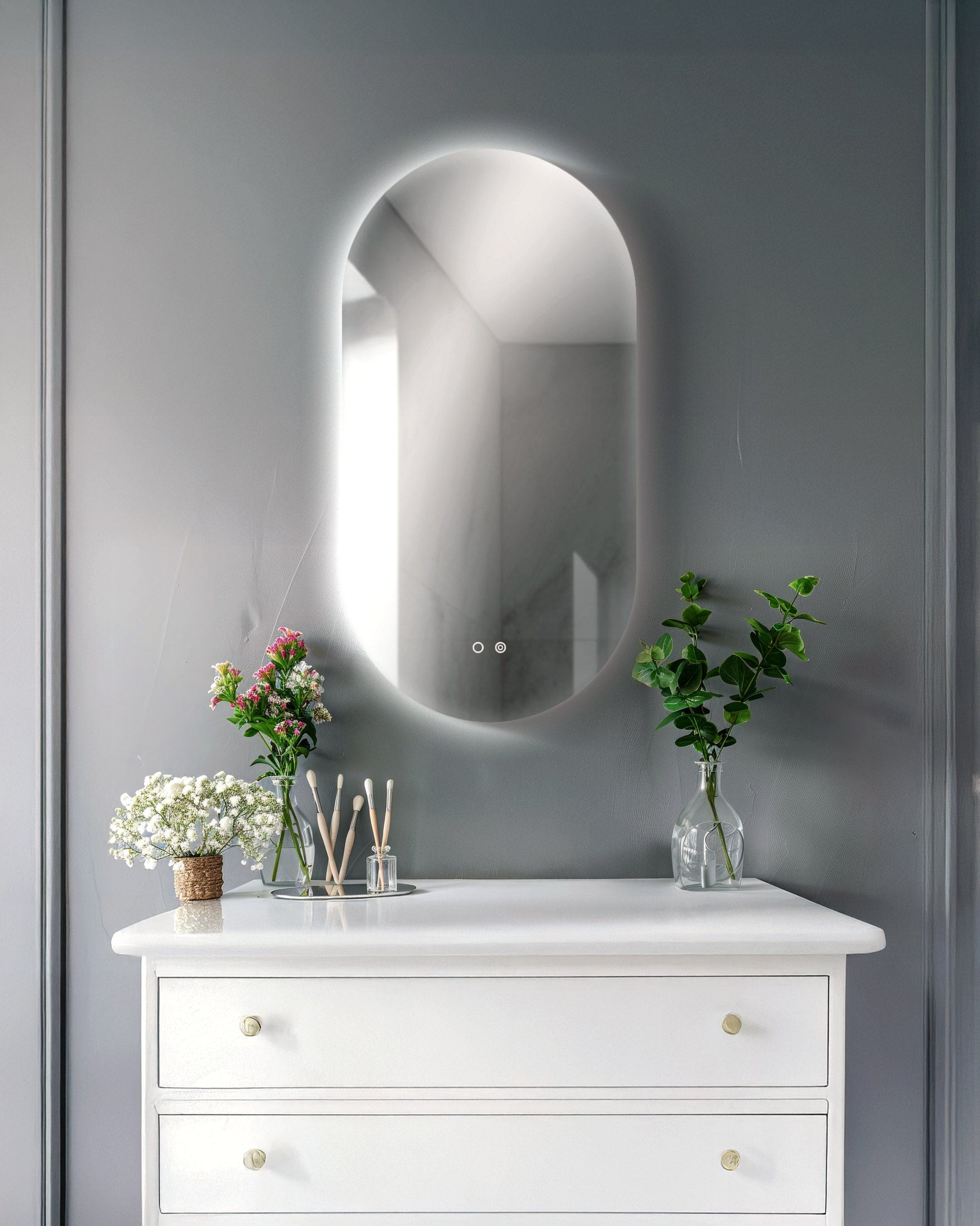 Modern Mirrors Cassiopeia Pill Illuminated Vanity Mirror