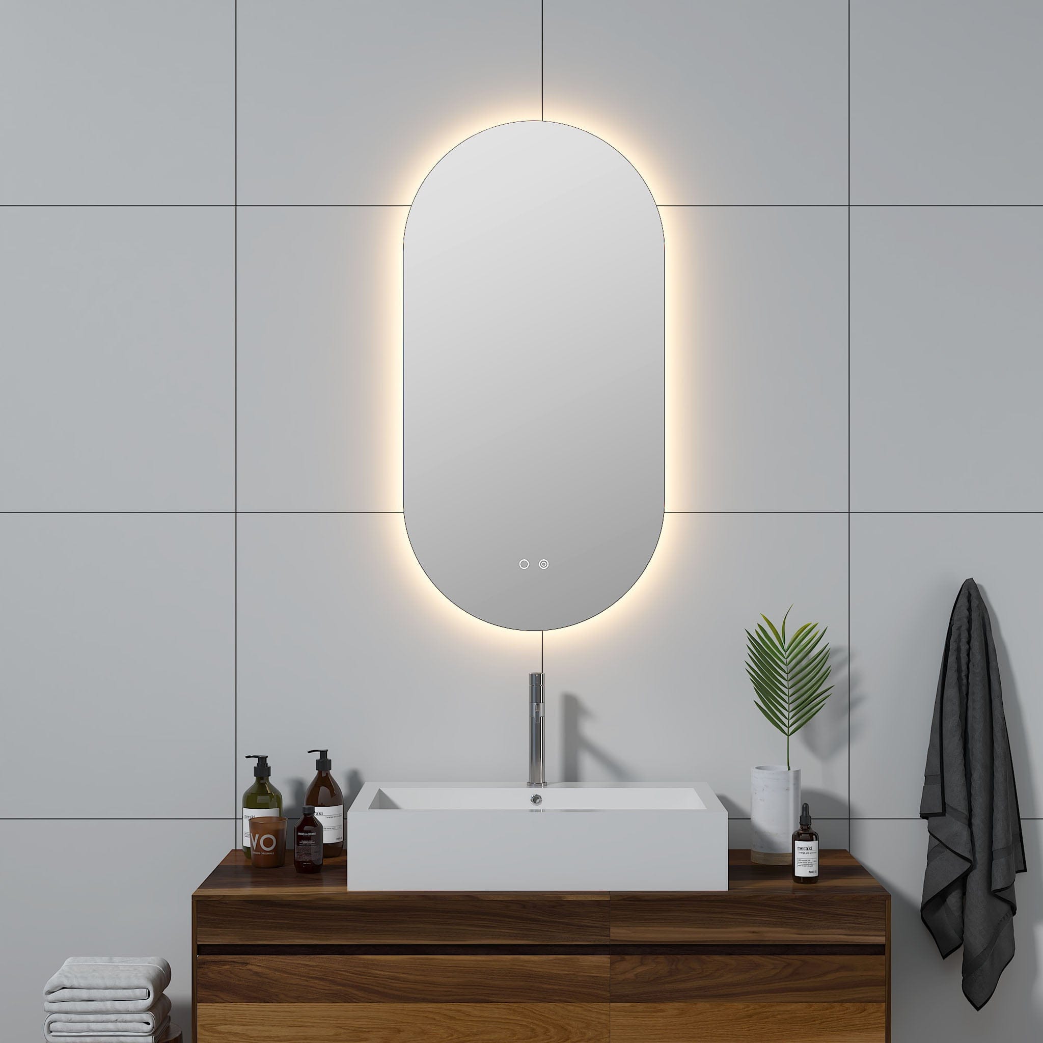 Modern Mirrors Cassiopeia Pill Illuminated Vanity Mirror