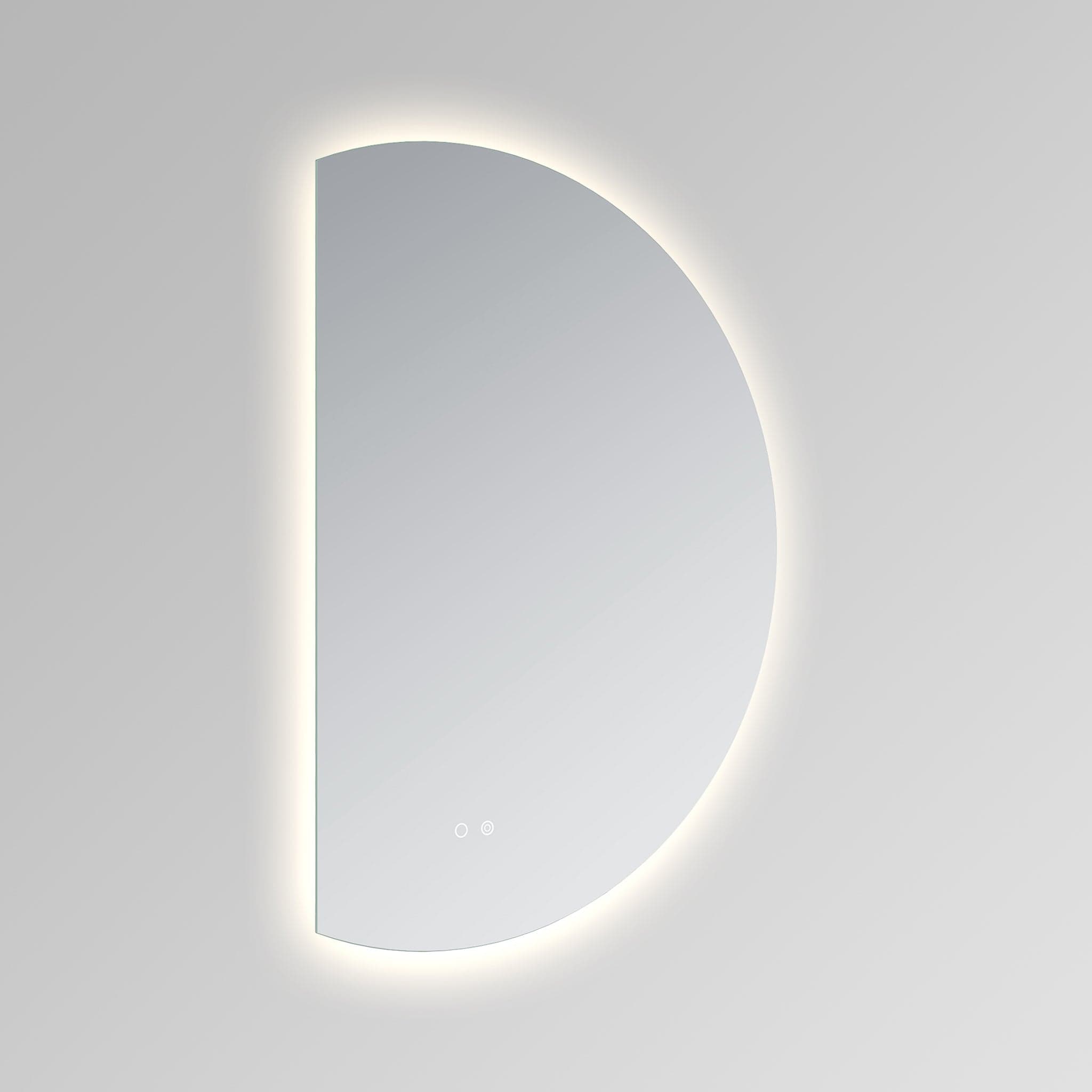 Modern Mirrors Cassiopeia Half Round Illuminated Vanity Mirror