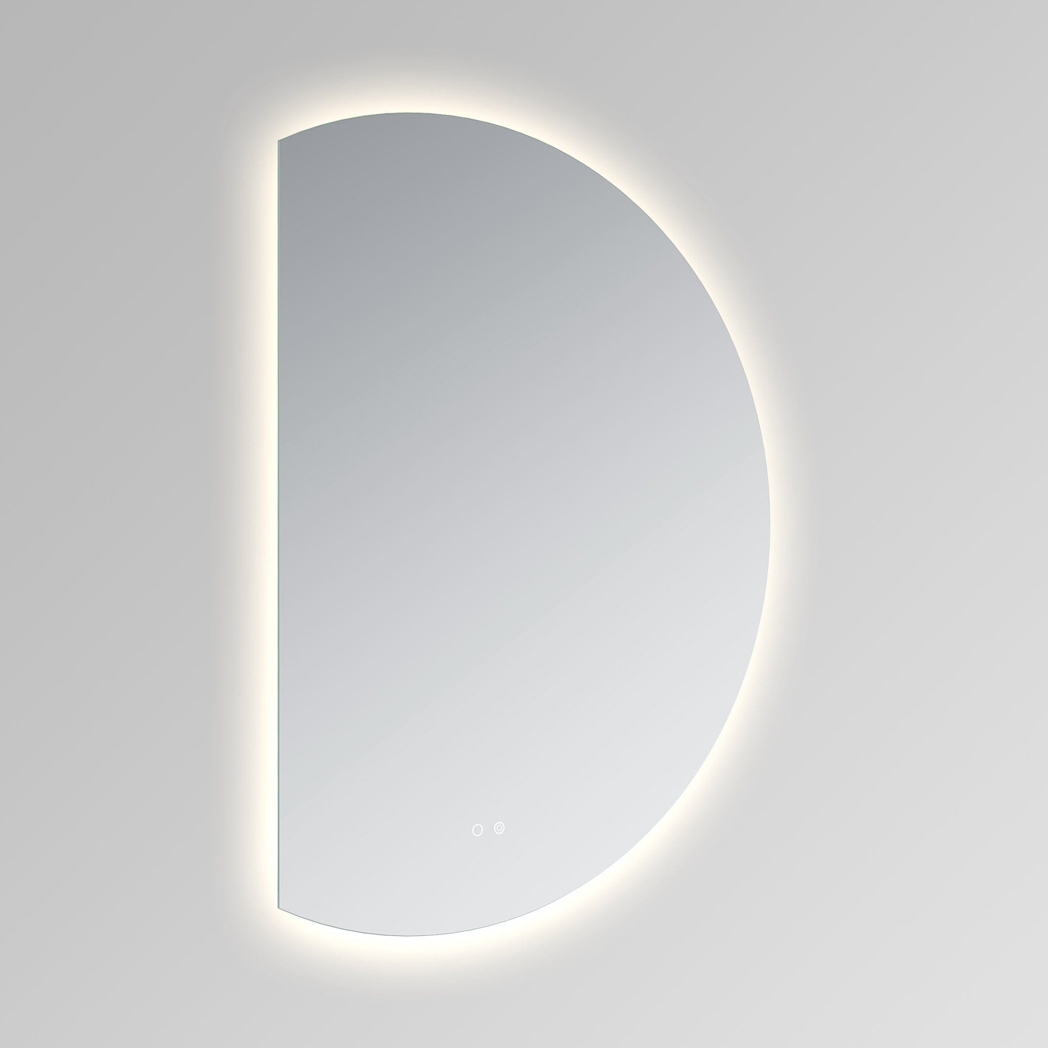 Modern Mirrors Cassiopeia Half Round Illuminated Vanity Mirror