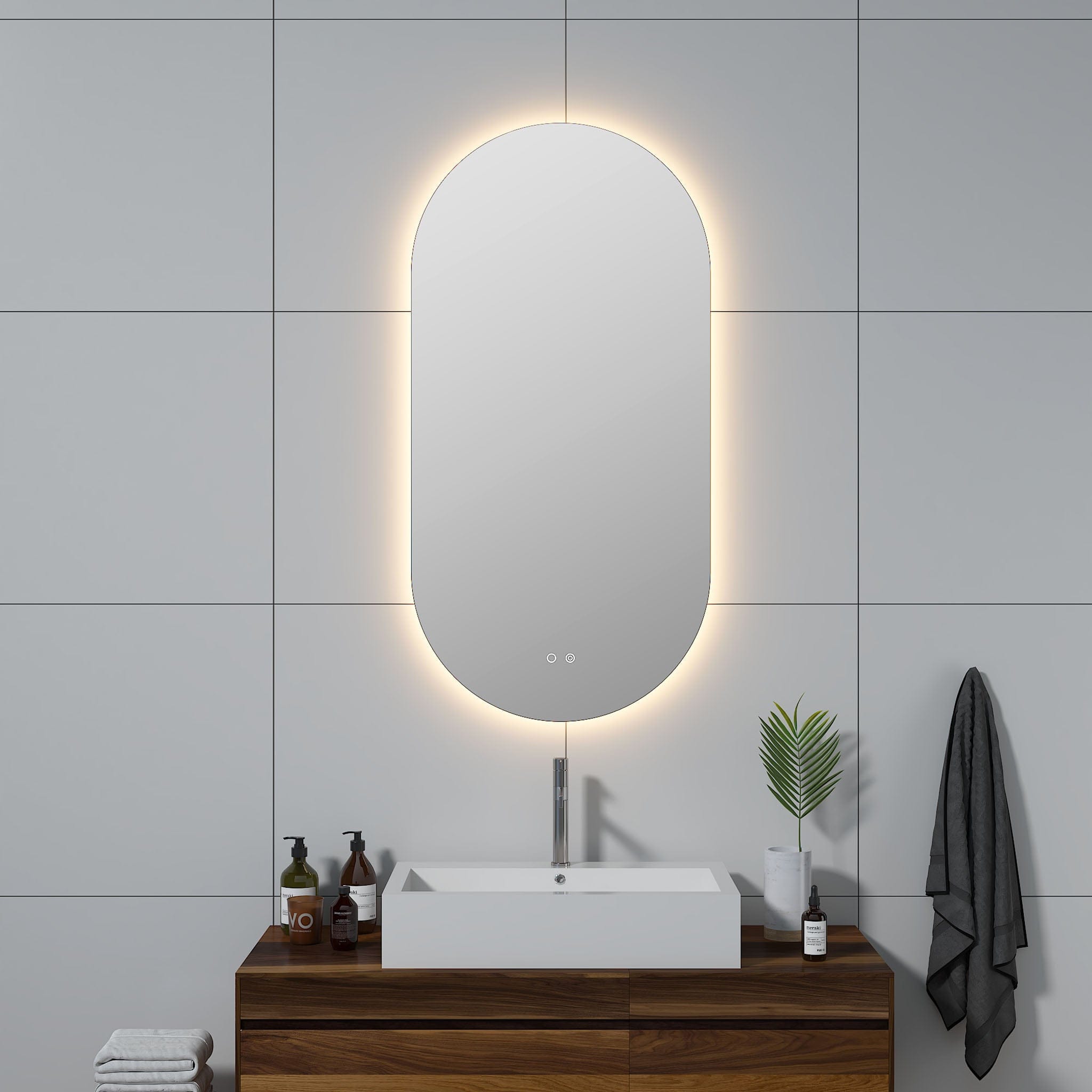 Modern Mirrors Cassiopeia Pill Illuminated Vanity Mirror