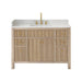 Cerrito 48 inch Single Bathroom Vanity with Top Natural Oak Front View