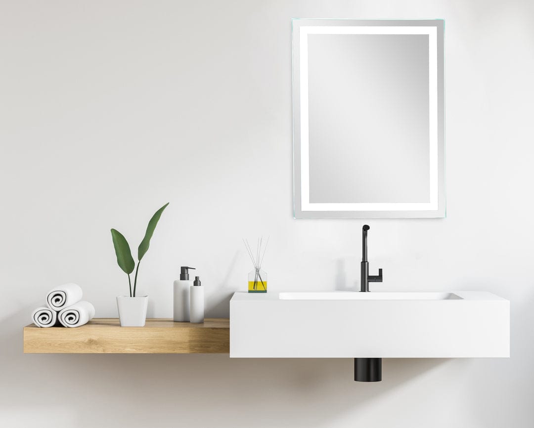 Modern Mirrors Aura Lighted Bathroom Vanity Mirror