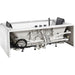 EAGO AM189ETL-R 6 ft Left Drain Acrylic White Whirlpool Bathtub with Fixtures Plumbing System