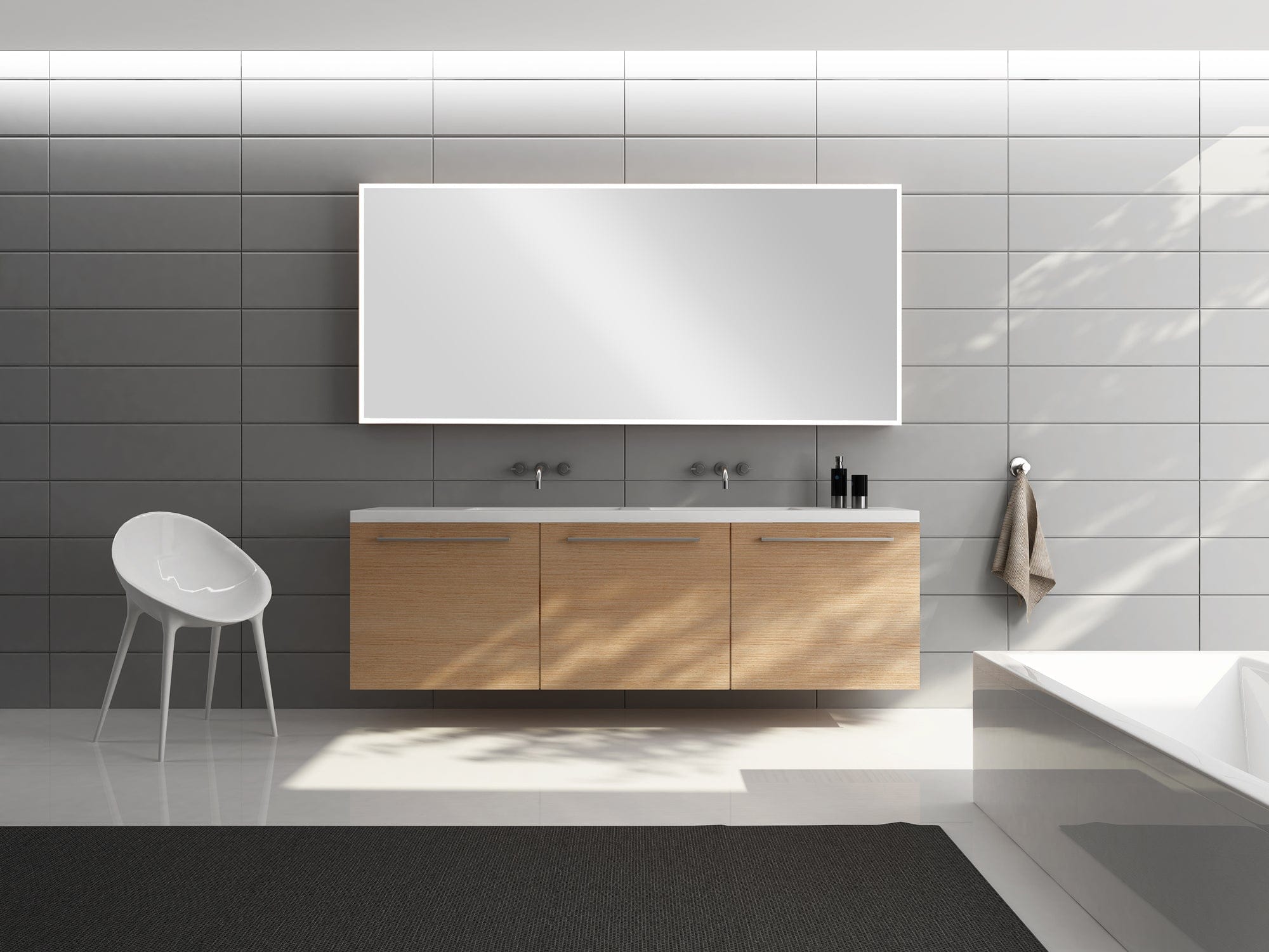 Modern Mirrors Astral Lighted Bathroom Vanity Mirror