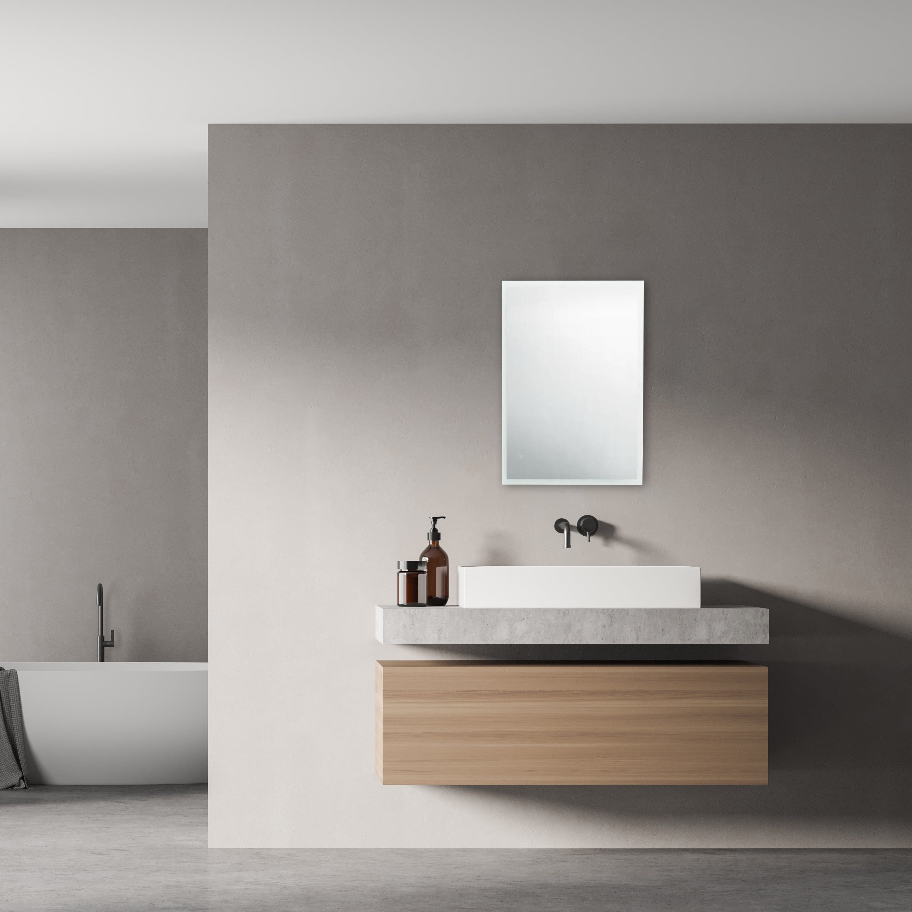 Modern Mirrors Equinox Lighted Bathroom Vanity Mirror