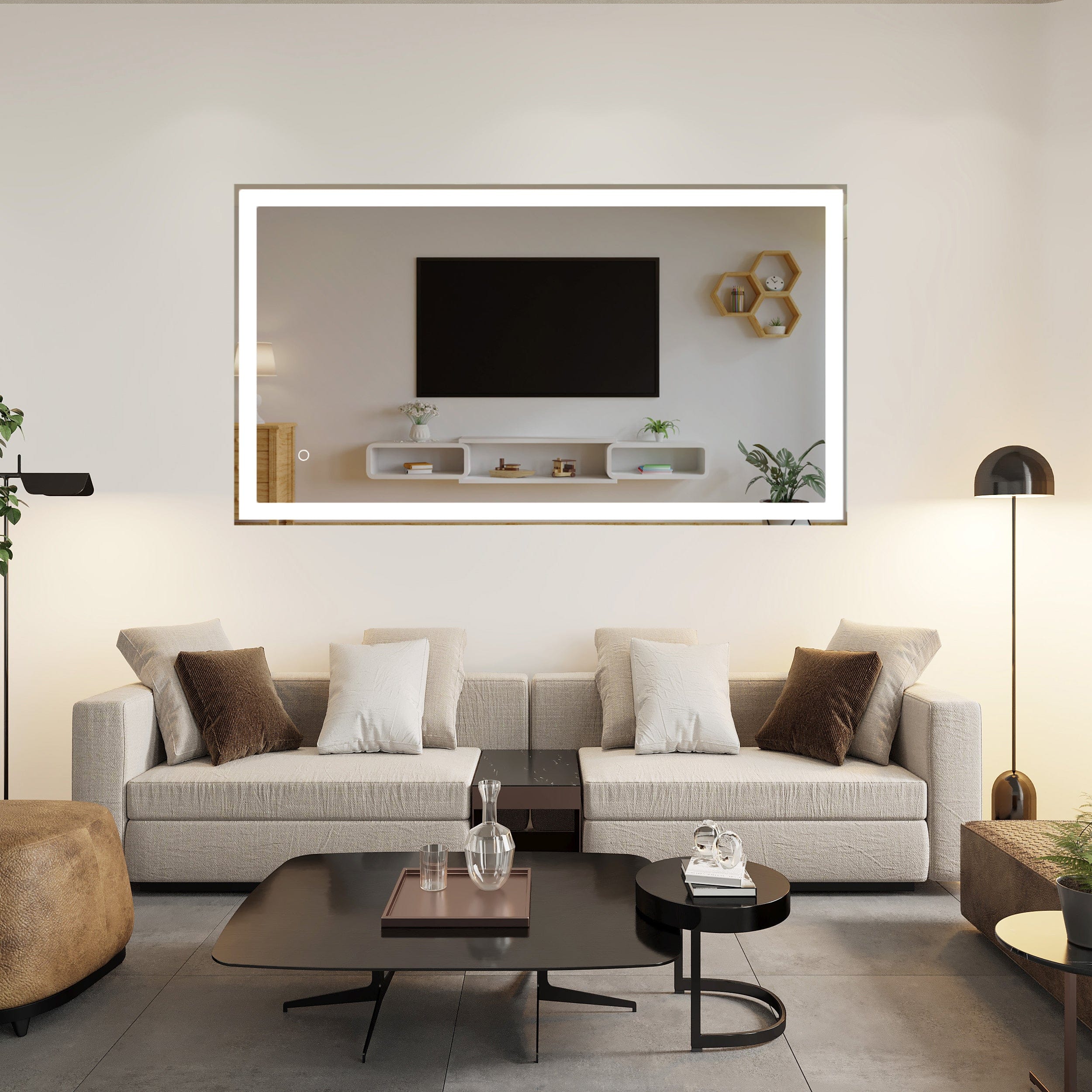 Modern Mirrors Lynx Illuminated Vanity Mirror