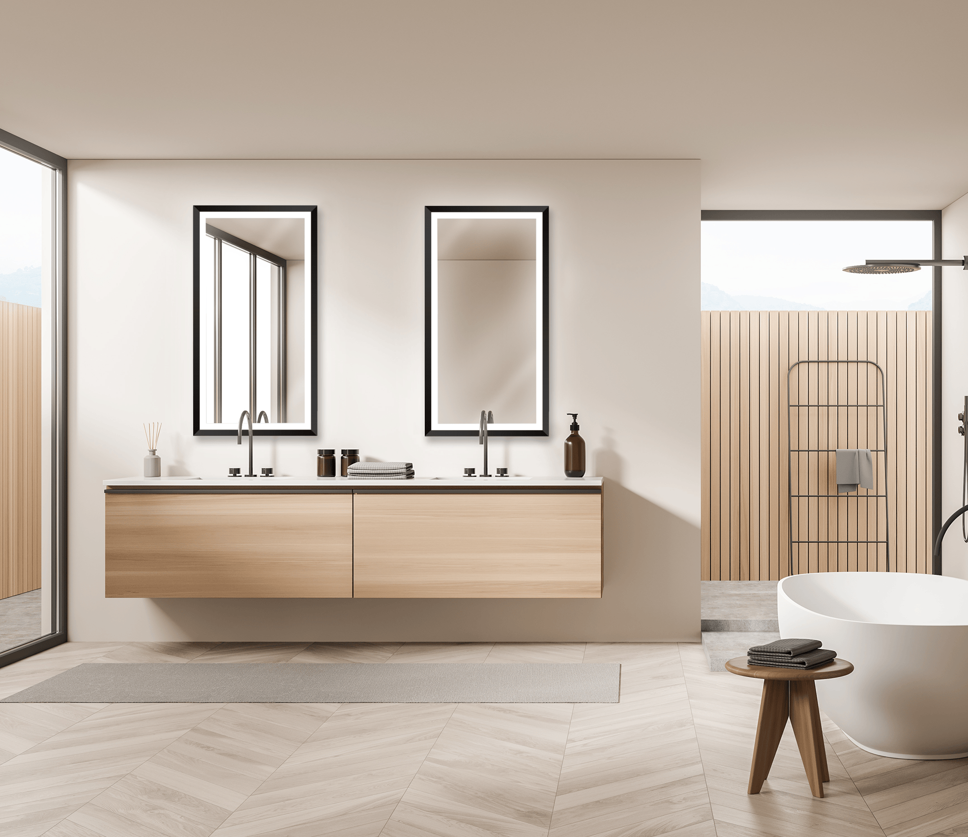 Modern Mirrors Calisto Illuminated Vanity Mirror