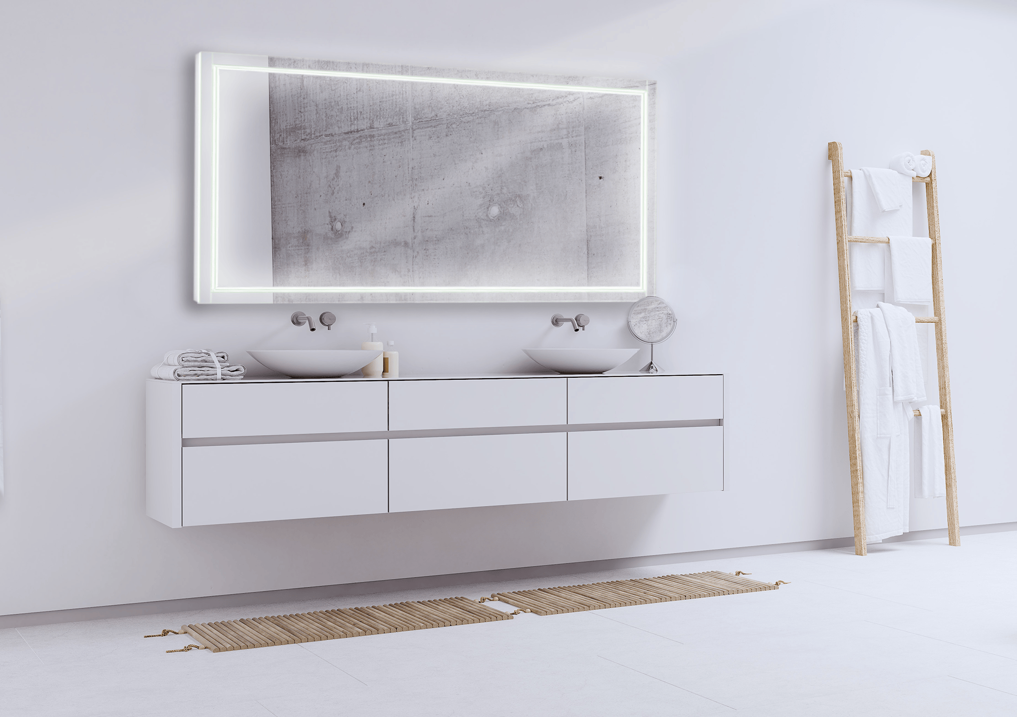 Modern Mirrors Altalune Illuminated Vanity Mirror