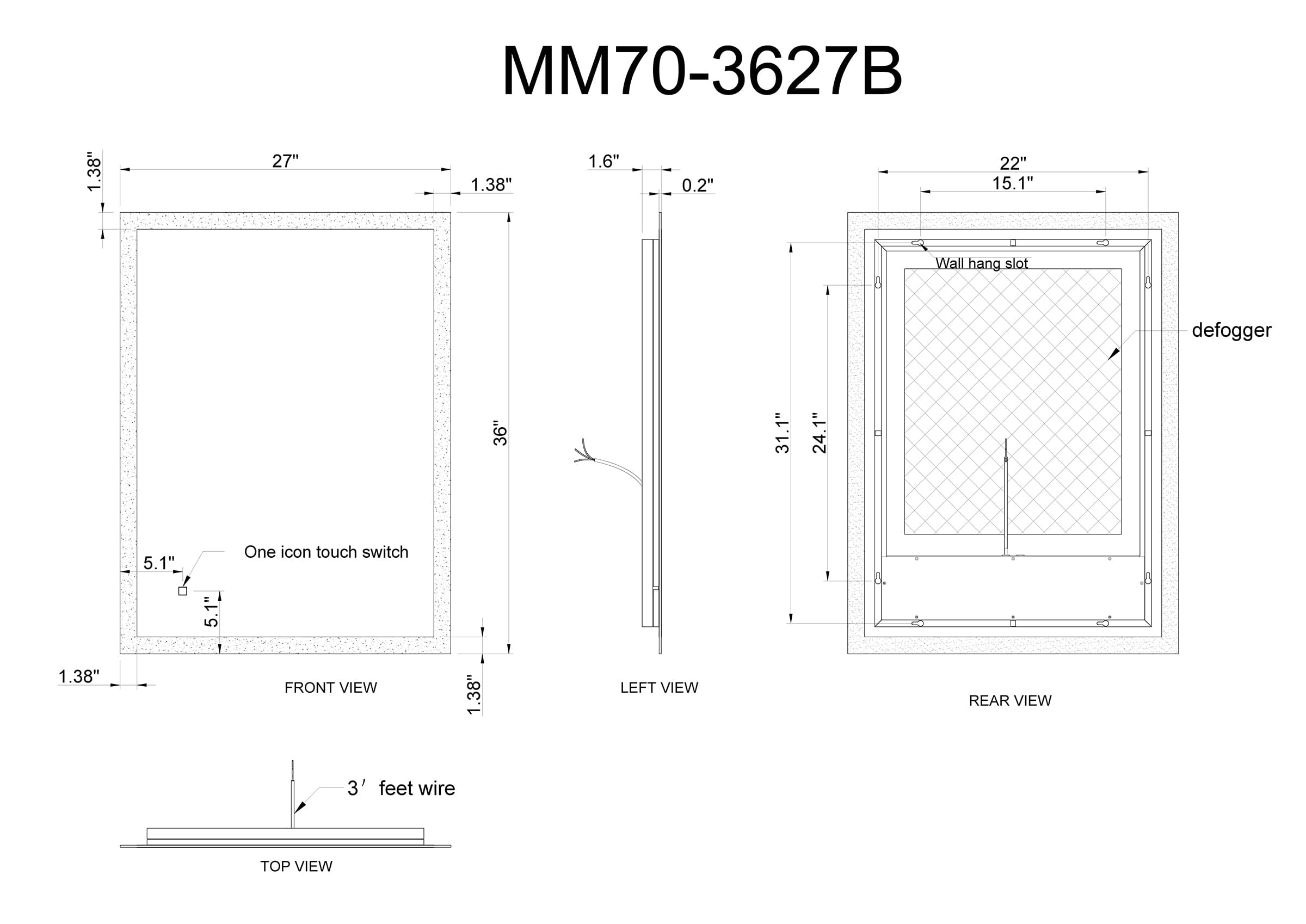 Modern Mirrors Equinox Lighted Bathroom Vanity Mirror