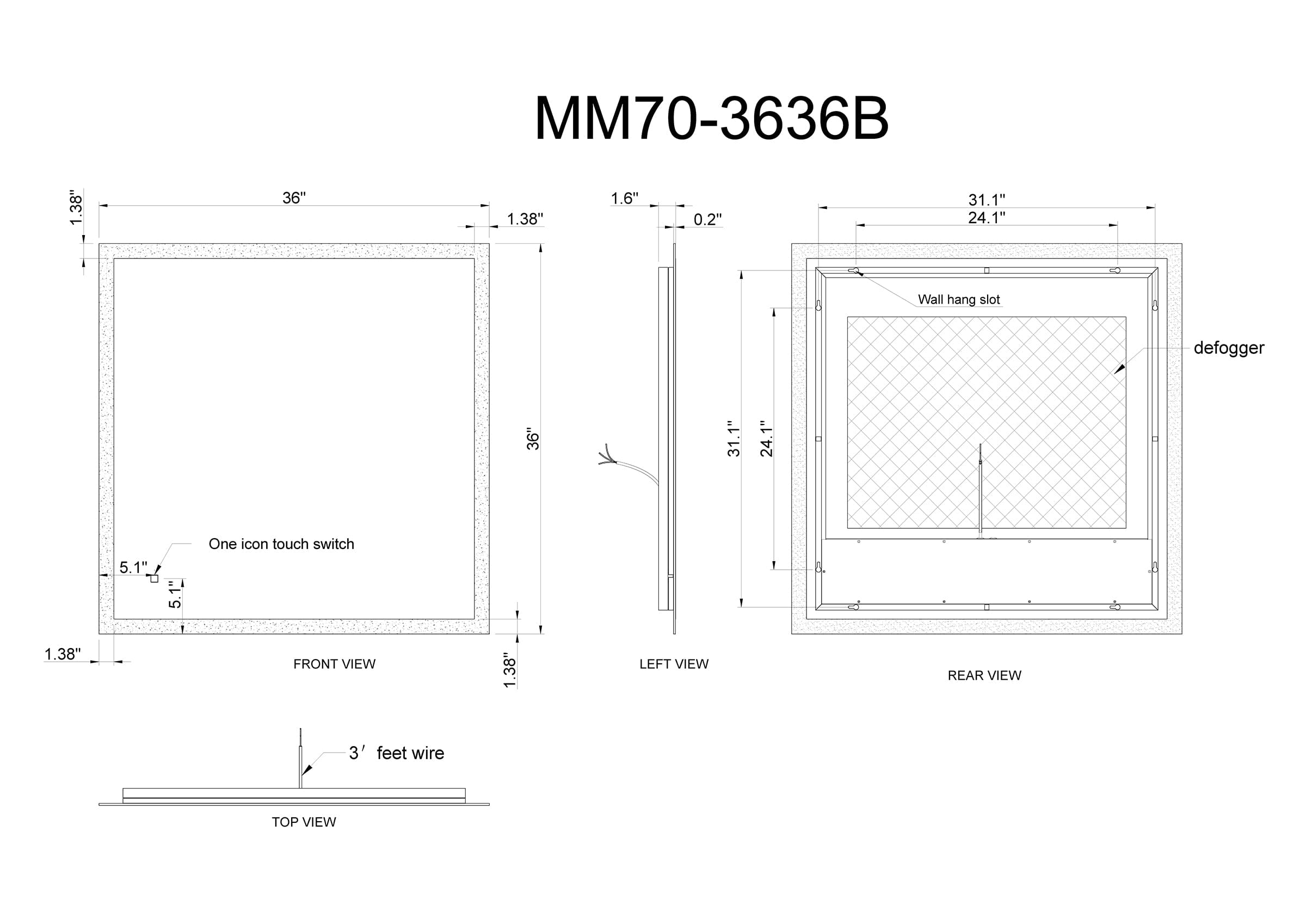 Modern Mirrors Equinox Lighted Bathroom Vanity Mirror