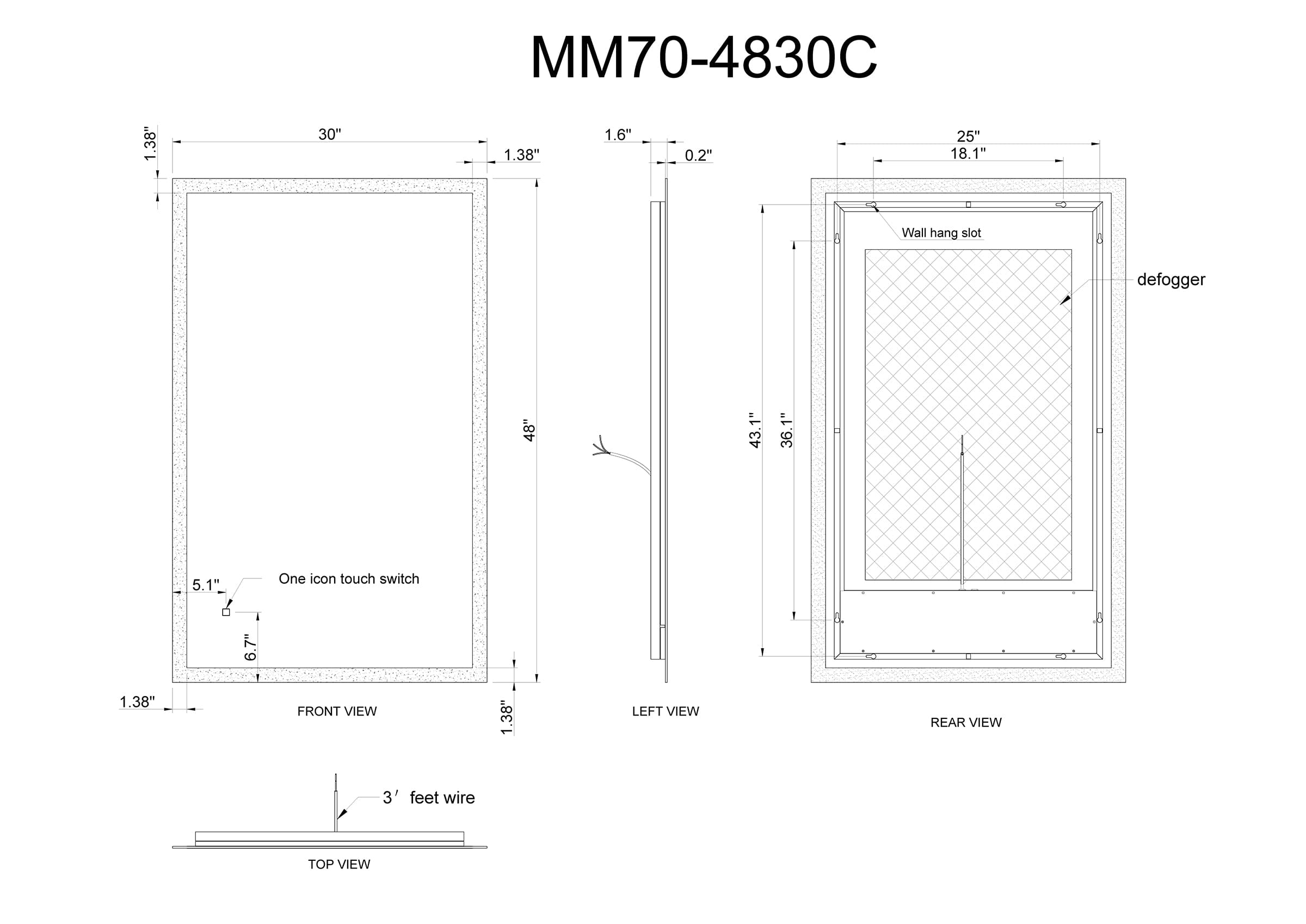 Modern Mirrors Equinox Lighted Bathroom Vanity Mirror