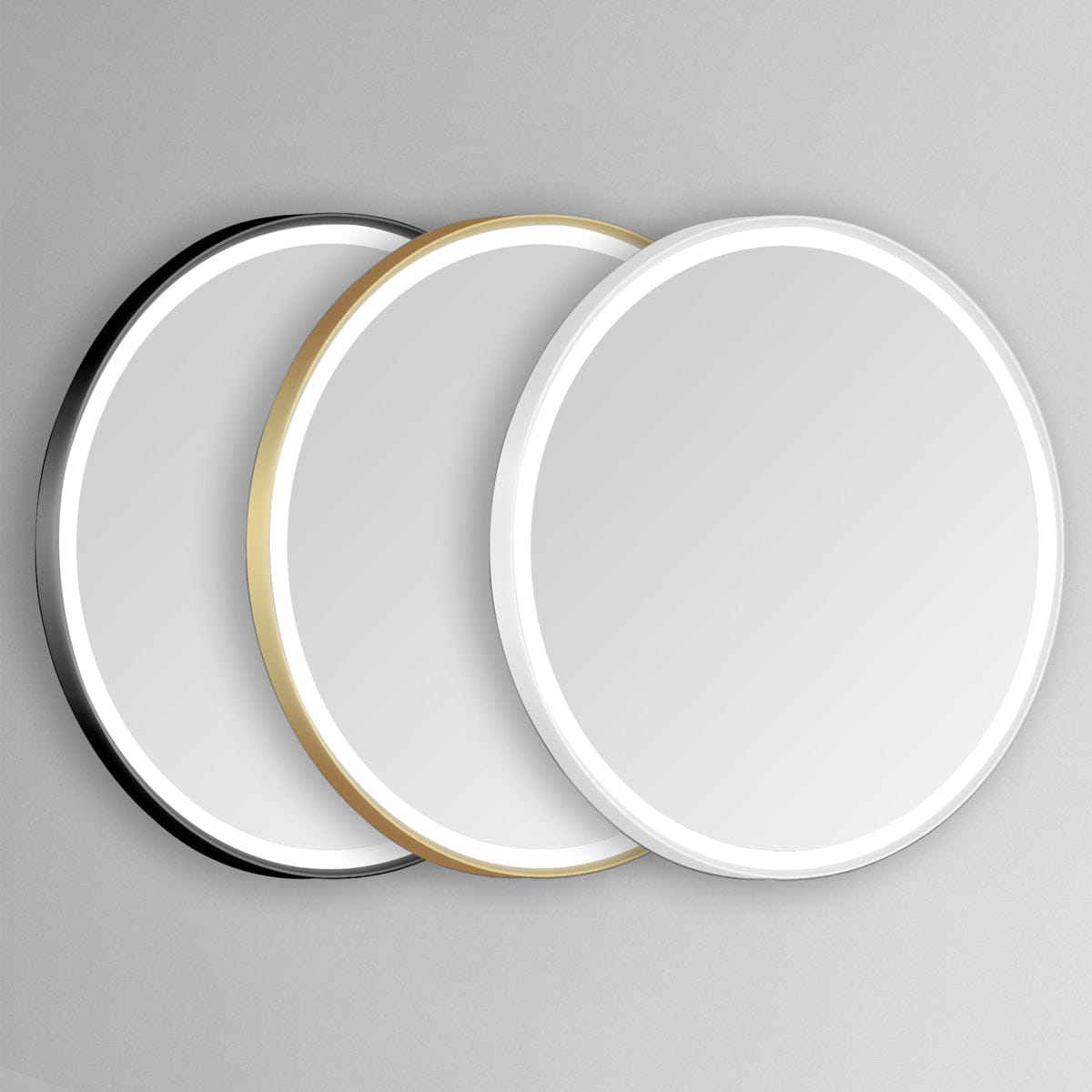 Modern Mirrors Sola Round Lighted Bathroom Vanity Mirror
