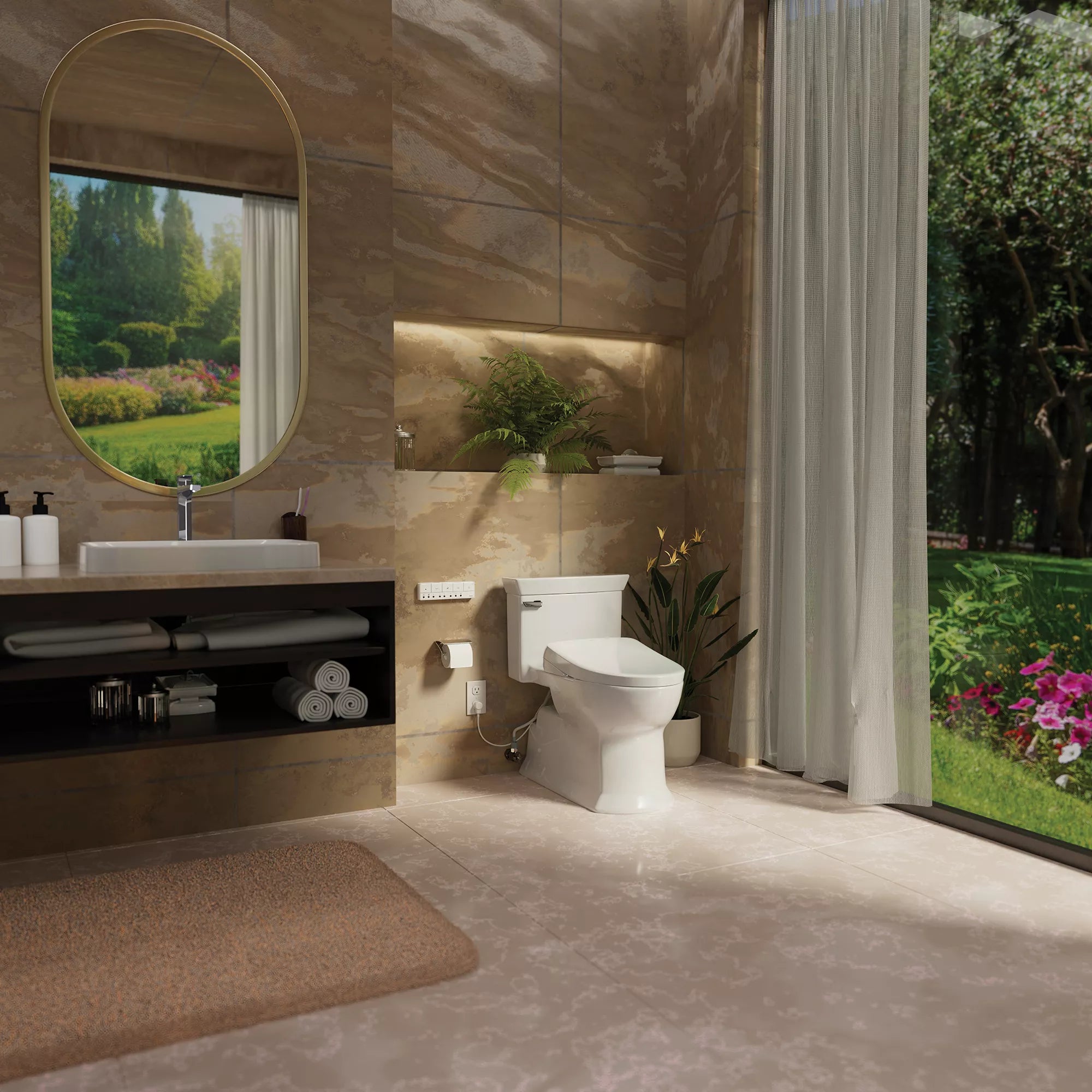 TOTO Soiree Washlet+ S7A One Piece 1.28 GPF