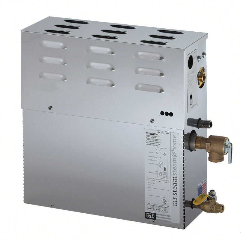 Mr Steam Steam@Home 3 kW (3000 W) Steam Shower Generator of 208 Volt & 1-Phase Up Close