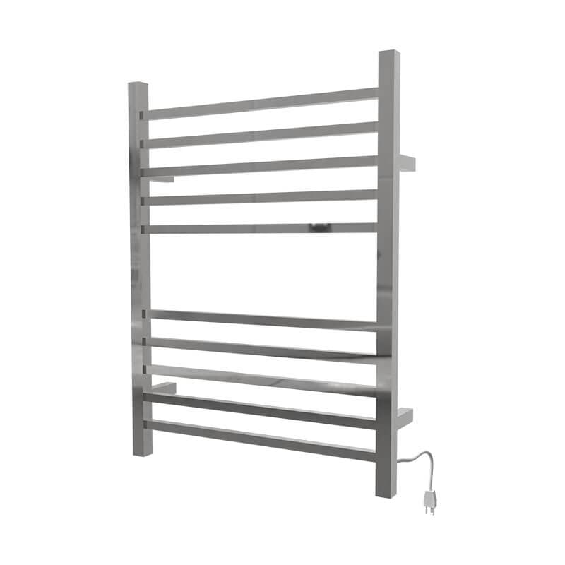 Radiant Square Polished Stainless Plug in Side View