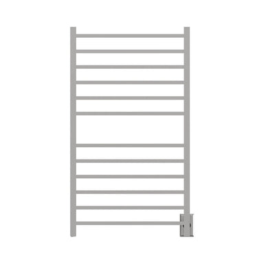 Radiant Large Square Towel Warmer Brushed Stainless Hardwired Front View