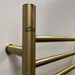 Radiant Large Straight Brushed Bronze Up Close Logo