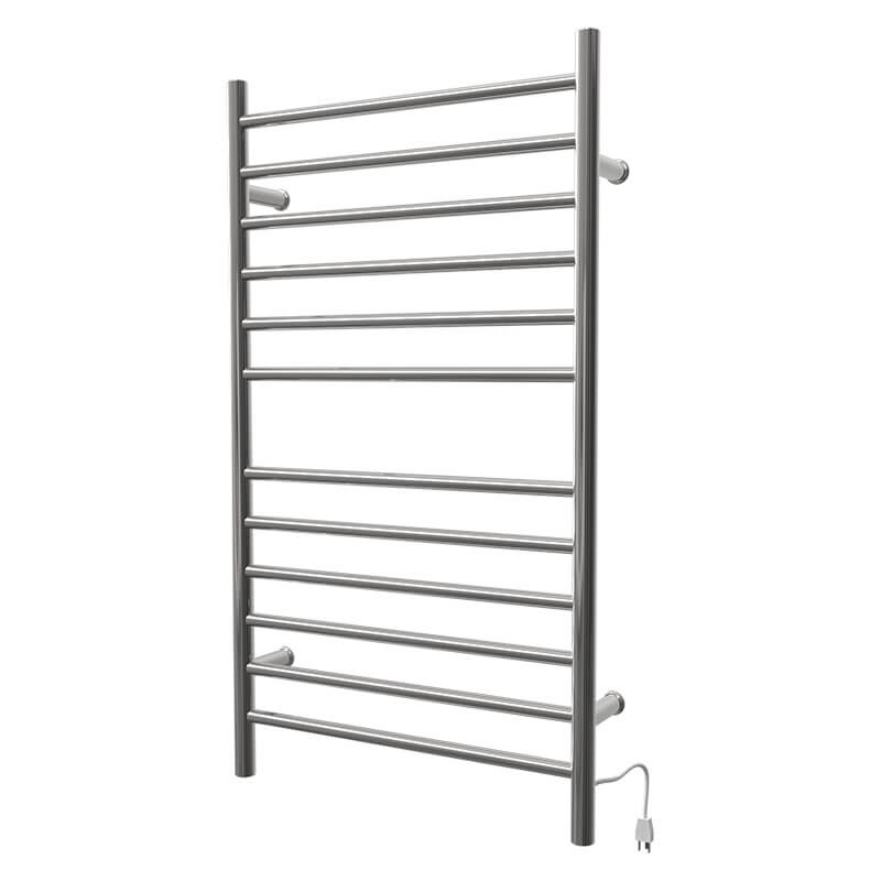 Radiant Large Straight Polished Stainless Plug in Side View