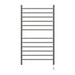 Radiant Large Straight Towel Warmer Polished Stainless Plug in Front View