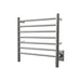 Radiant Small Towel Warmer Brushed Stainless Hardwired Side View