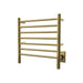 Radiant Small Towel Warmer Polished Gold Hardwired Side View