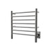 Radiant Small Towel Warmer Polished Stainless Hardwired Side View