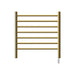 Radiant Small Towel Warmer Satin Brass Plug in Front View