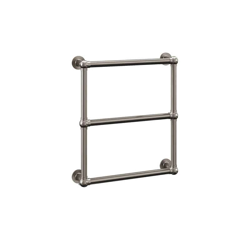 Tuzio Stour 23.5 X 27 Towel Warmer Brushed Nickel Corner View