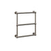 Tuzio Stour 23.5 X 27 Towel Warmer Brushed Nickel Corner View