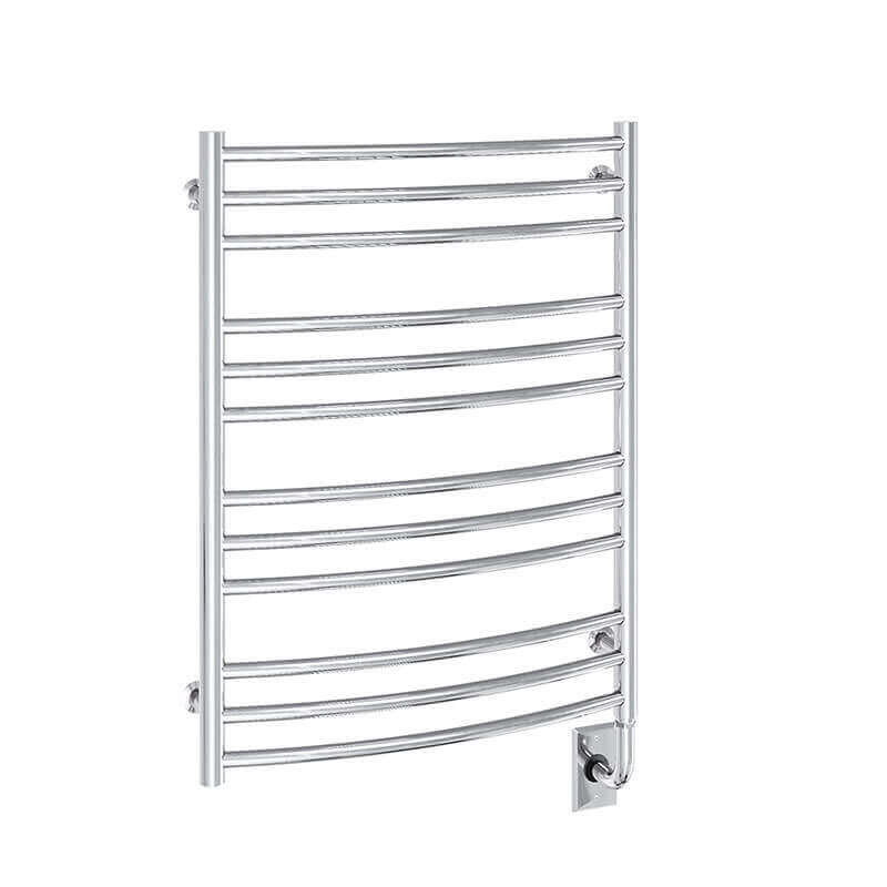 Tuzio Laveno 23.5 X 31 Inch Towel Warmer Chrome Corner View